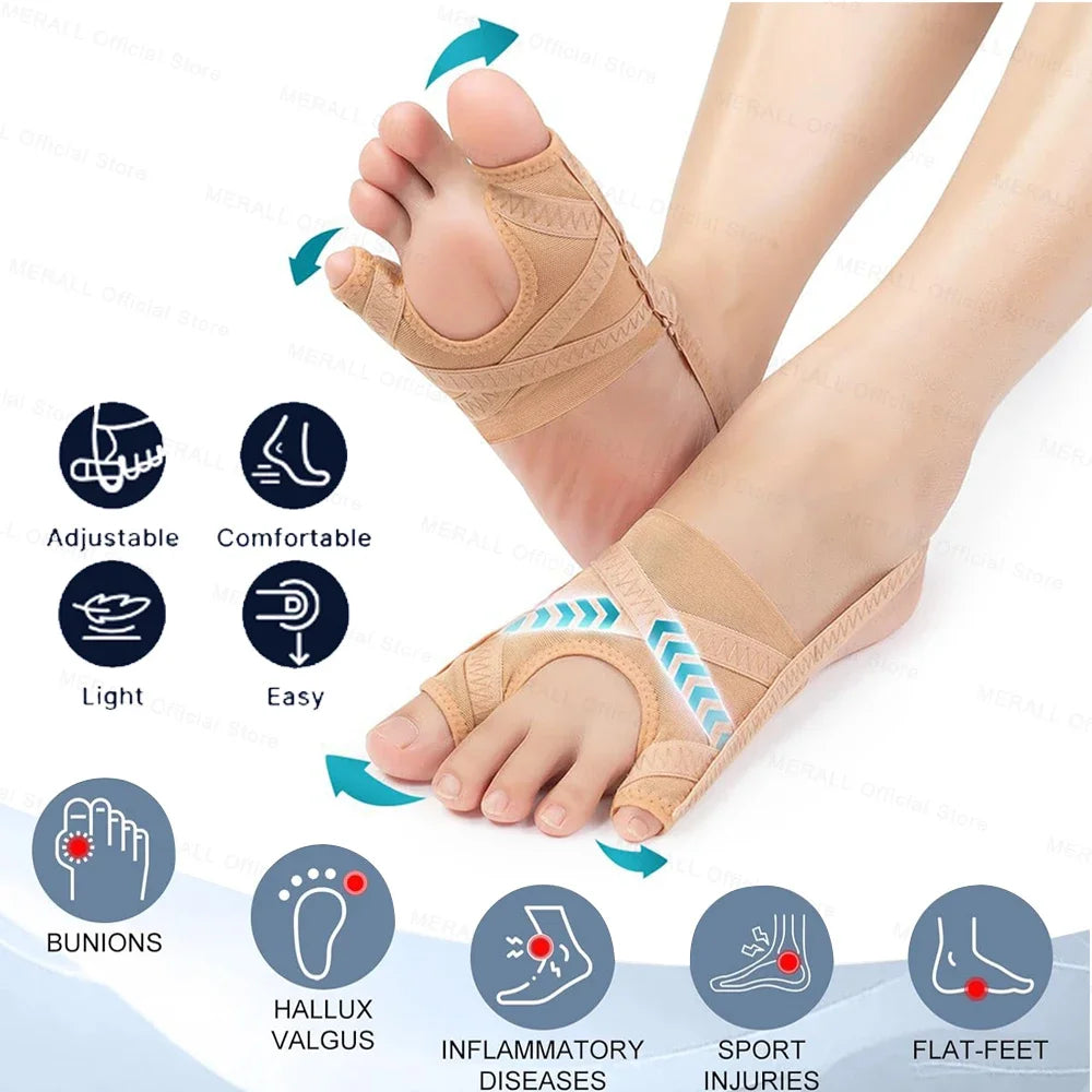 Adjustable Hallux Valgus Bunion Corrector Toe Separator Orthotics Feet Bone Adjuster Thumb Straightener Pedicure Foot Care Tools