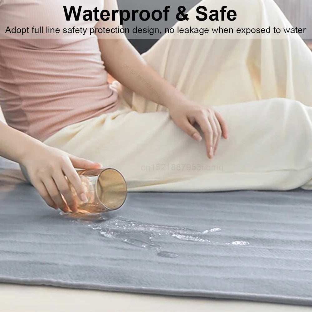 Elektryczny koc grzewczy z automatycznym termostatem – podkład na łóżko / mata grzewcza 220V EU Plug