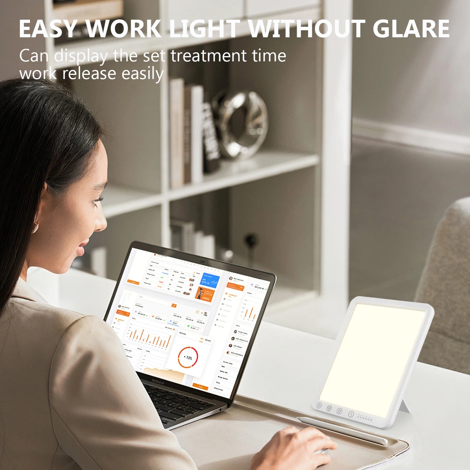 SunGlow 15000 LUX – lampa dziennego światła z 3 barwami i regulacją jasności